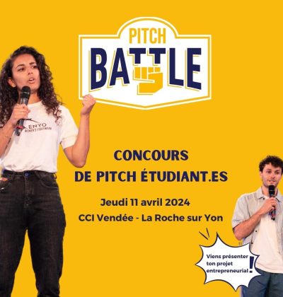 Pitch Battle 11 avril 2024 La Roche sur yon concours de pitch
