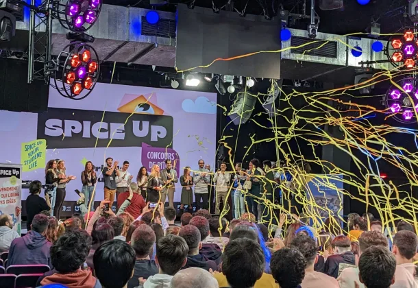 Spice Up scène confettis