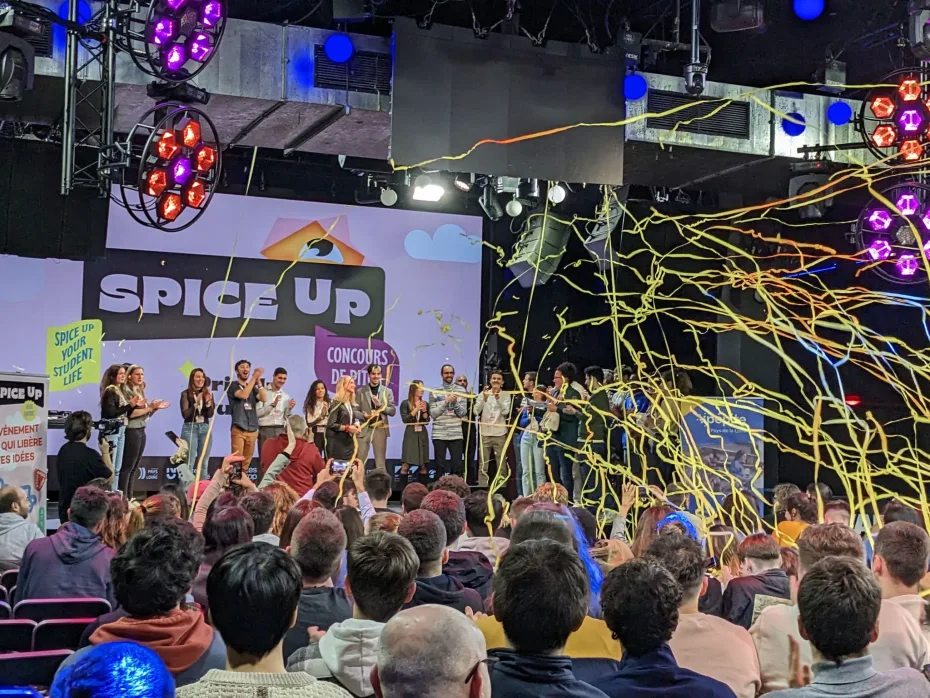 Spice Up scène confettis