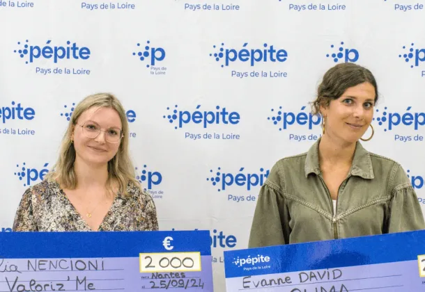 remise prix pepite 2024 pays de la loire avec Evanne David et Celia Nencioni