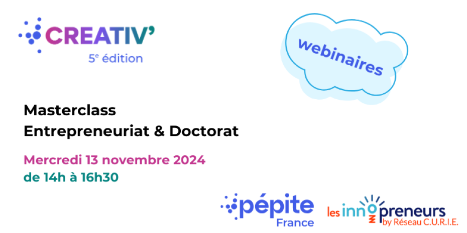 WEBINAIRE DOCTORAT & entreprneuriat