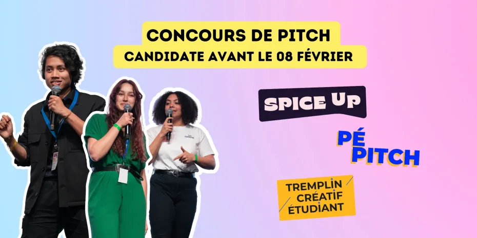 Appel à candidatures spice up up, pepitch, tremplin créatif Angers, Nantes Le Mans