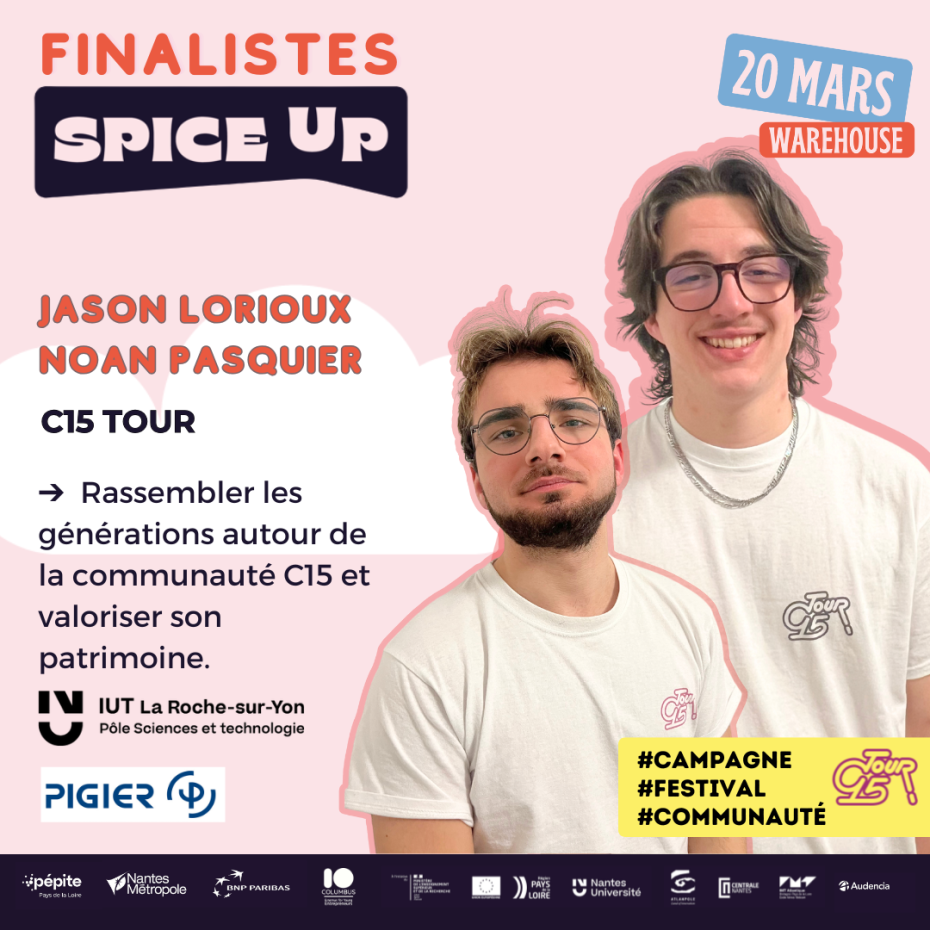 Spice up 2025 c15 tour jason lorioux finaliste etudiant iut la roche sur yon