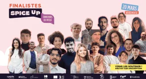 Visuel écran Ecole spice up 2025, portraits des étudiants nantais