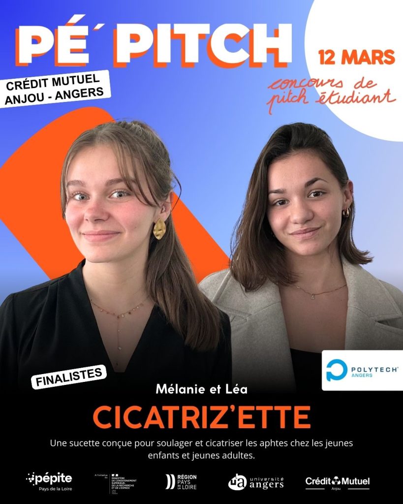 Cicatriz’ette -  Mélanie Caillaudet Léa Fisson -Polytech Angers -CONCOURS DE PITCH ANGERS PEPITCH