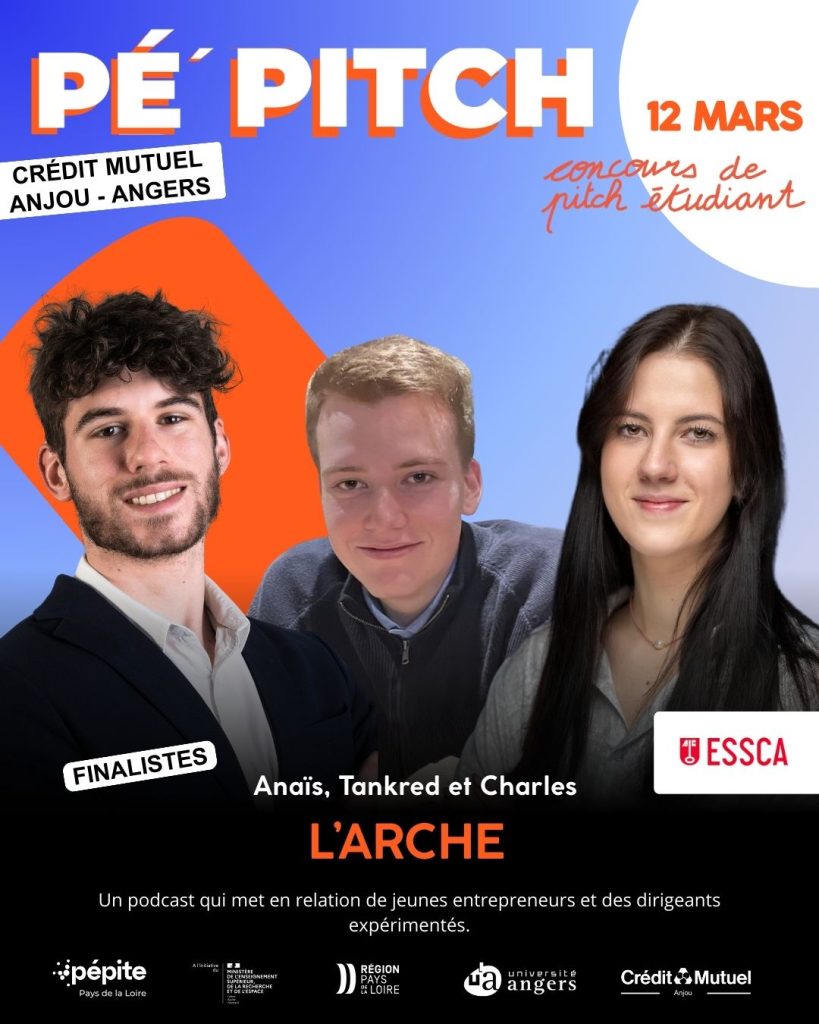 L’Arche-Tankred Huet, Charles Descamps, Anaïs Richard,CONCOURS DE PITCH ANGERS PEPITCH