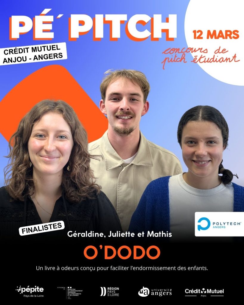 O’dodo- Géraldine Lecocq, Juliette Guivarch, Mathis Gérard-Polytech angers CONCOURS DE PITCH ANGERS PEPITCH