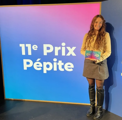 Trouver des financements creation de projet , prix pepite, laureate 2024 Arsene avec Margaux, Appoline et Maiann