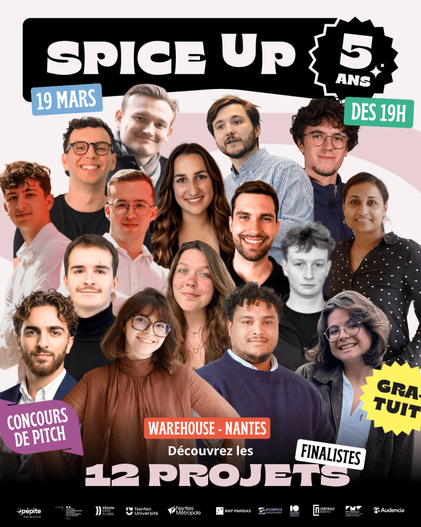 Spice Up 2026, les 12 laureats édition concours de pitch Nantes au Warehouse