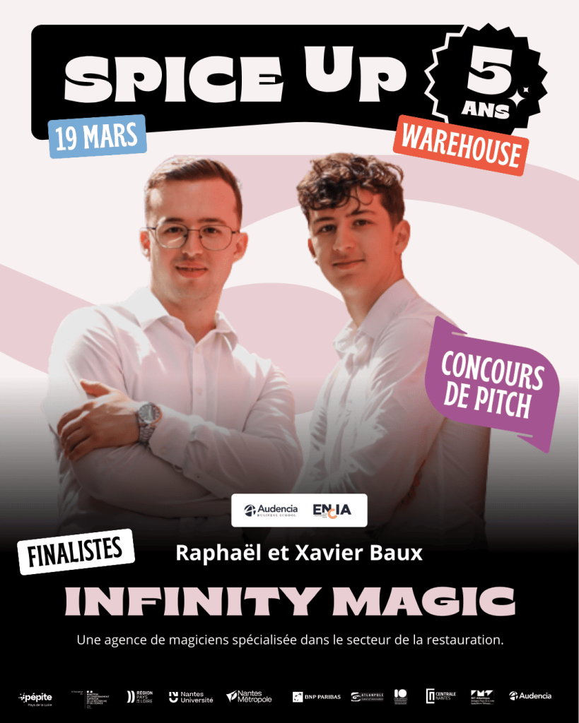 Raphael et Xavier Baux, Infinity Magic, finaliste spice up 2026 - agence de magiciens